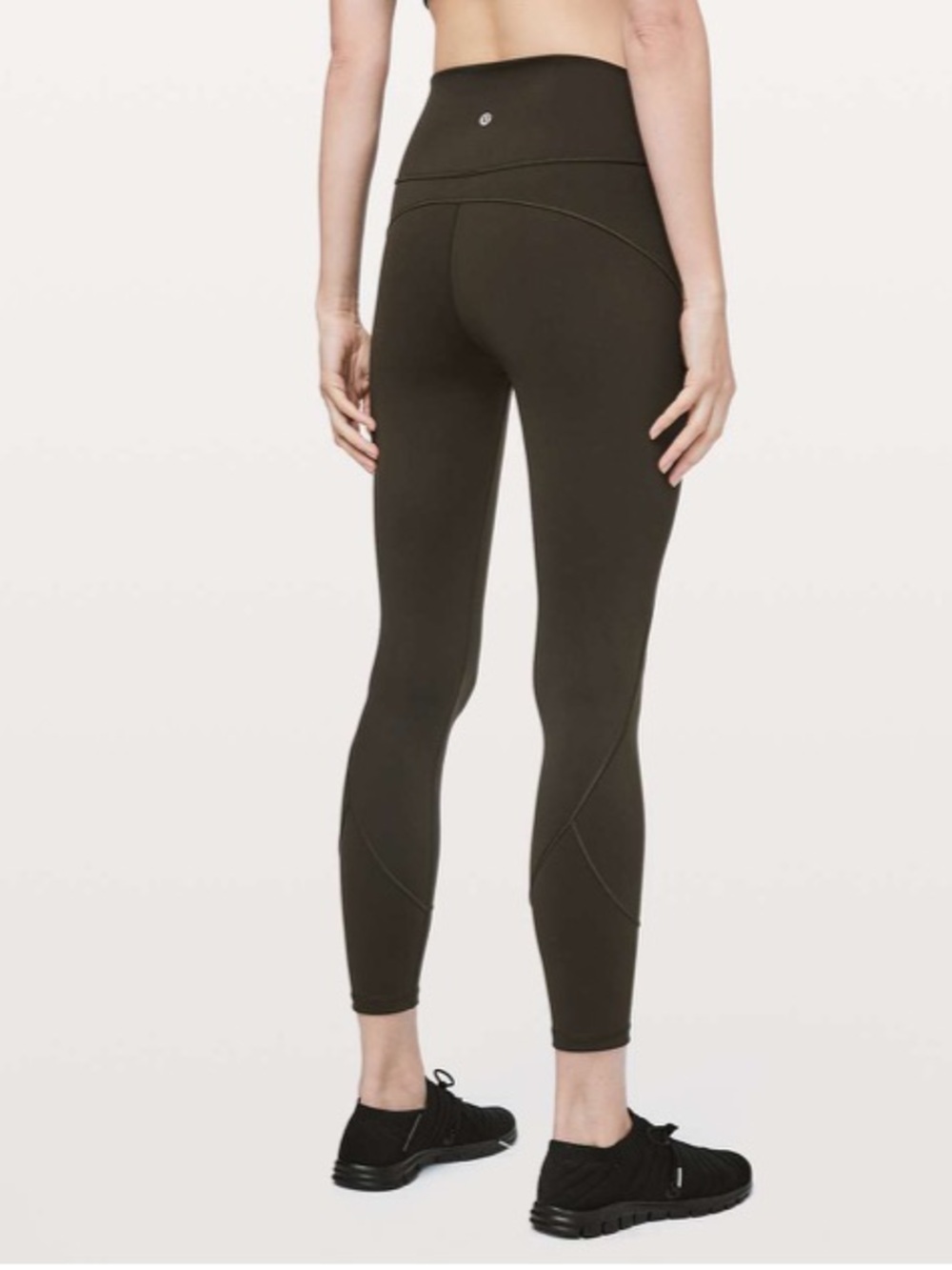 Lululemon In Movement 7/8 Tight *Everlux 25” Dark Olive Sz 6